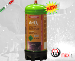 maxxiline argon o2 bottles